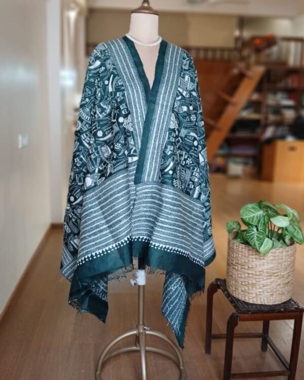 Pure Silk Kantha Dupatta – (KSDS1006)
