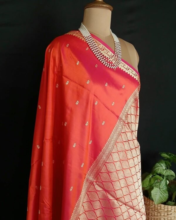 Banarasi No Zari Katan Silk Saree – (BANA0017) - Image 8