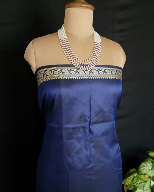 Banarasi No Zari Katan Silk Saree – (BANA0018) - Image 9