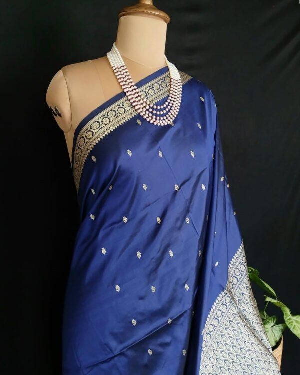 Banarasi No Zari Katan Silk Saree – (BANA0018) - Image 2