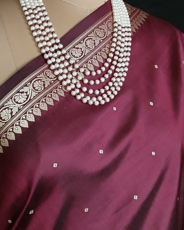 Banarasi No Zari Katan Silk Saree – (BANA0019) - Image 3