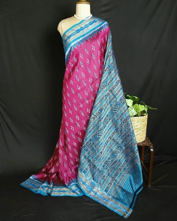 Pure silk Nuapatna Khandua Pata saree – (PNKP0012)