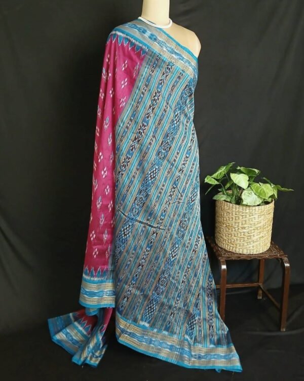 Pure silk Nuapatna Khandua Pata saree – (PNKP0012) - Image 9