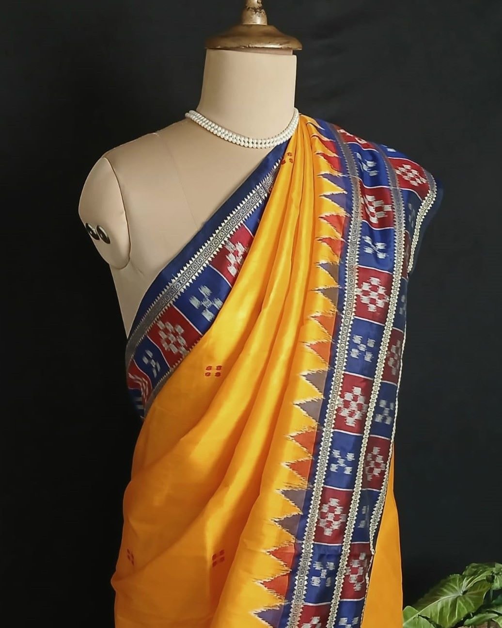 Pure silk Nuapatna Khandua Pata saree – (PNKP0013) - Image 7