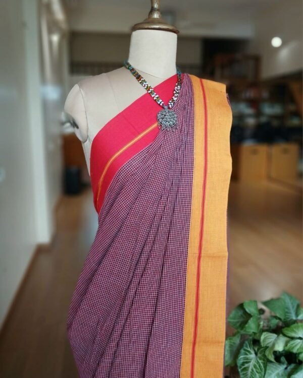 Pattedanchu Saree from Karnataka – (PATS0011) - Image 2