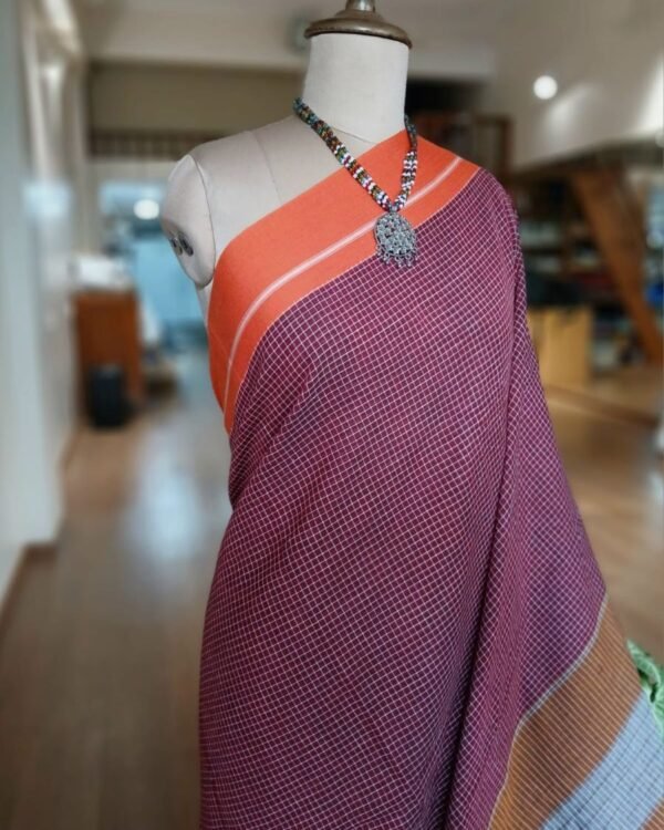 Pattedanchu Saree from Karnataka – (PATS0014) - Image 3
