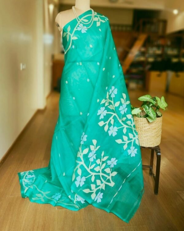 Handweave Jamdani Silk Saree – (SJMS1088)