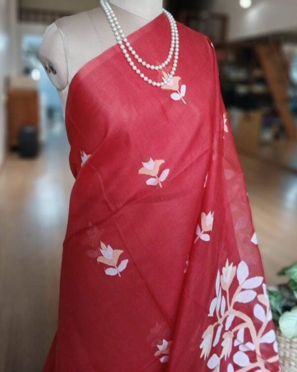 Handweave Jamdani Silk Saree – (SJMS1091) - Image 2