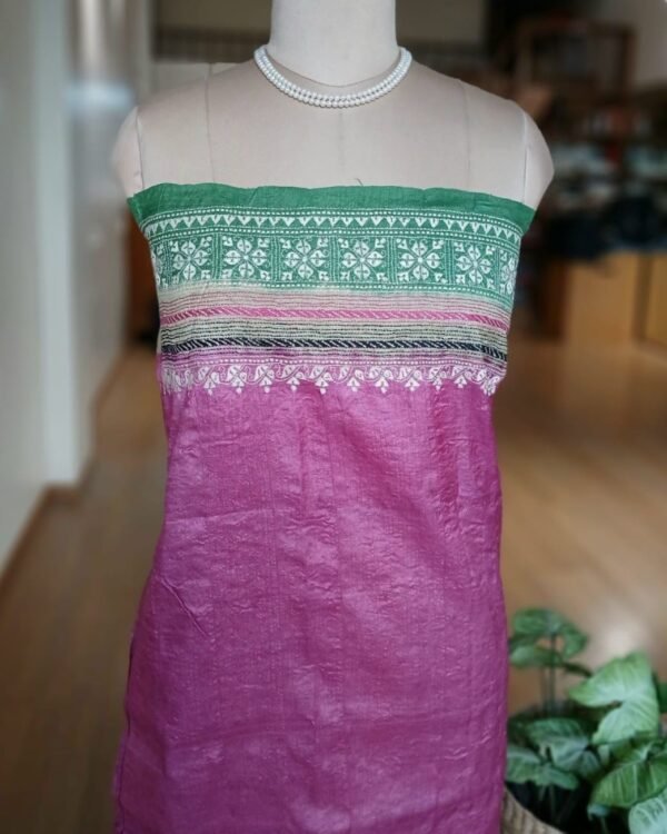 PadmaShree Takdira Begum’s Tussar Silk Kantha Saree – (SKTS1016) - Image 9