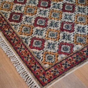 Kalamkari Dhurrie from Warangal (6 x 4 ft) – (NWKD1007)