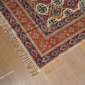 Kalamkari Dhurrie from Warangal (5 x 8 ft) – (NWKD1204)