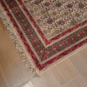 Kalamkari Dhurrie from Warangal (5 x 8 ft) – (NWKD1203)