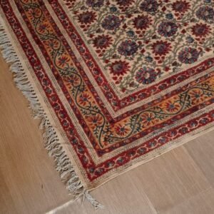 Kalamkari Dhurrie from Warangal (5 x 8 ft) – (NWKD1214)