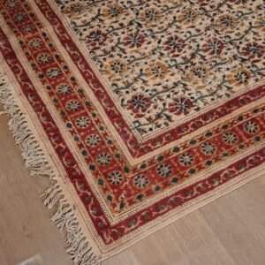 Kalamkari Dhurrie from Warangal (5 x 8 ft) – (NWKD1213)