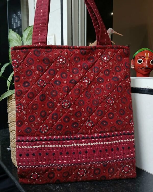 Ajrakh Tote Bag – (ATBG0011) - Image 2