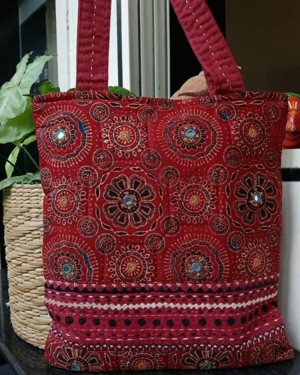 Ajrakh Tote Bag - (ATBG0004) - Image 2