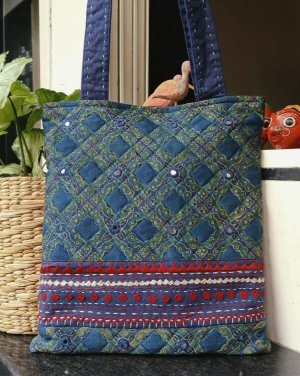 Ajrakh Tote Bag – (ATBG0006) - Image 2