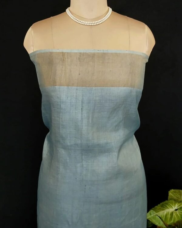Handpainted Tussar Silk Saree - (TSHS0006) - Image 5