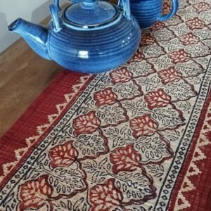 Bamboo Bagh Table Runner in Natural Dyes (BBTR0008)