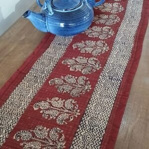 Bamboo Bagh Table Runner in Natural Dyes (BBTR0005)