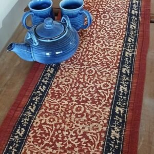 Bamboo Bagh Table Runner in Natural Dyes (BBTR0010)