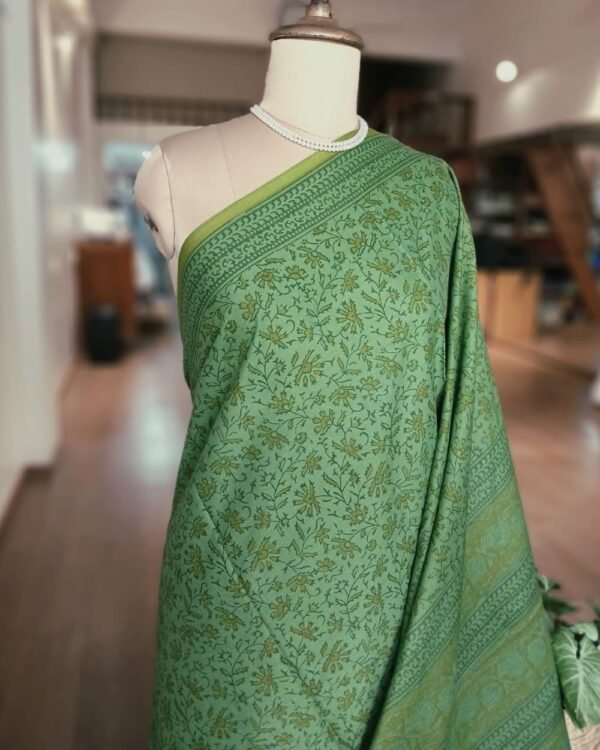 Hand Blockprint from Ahmedabad in Soft Mul Cotton – (BMCA0021) - Image 2