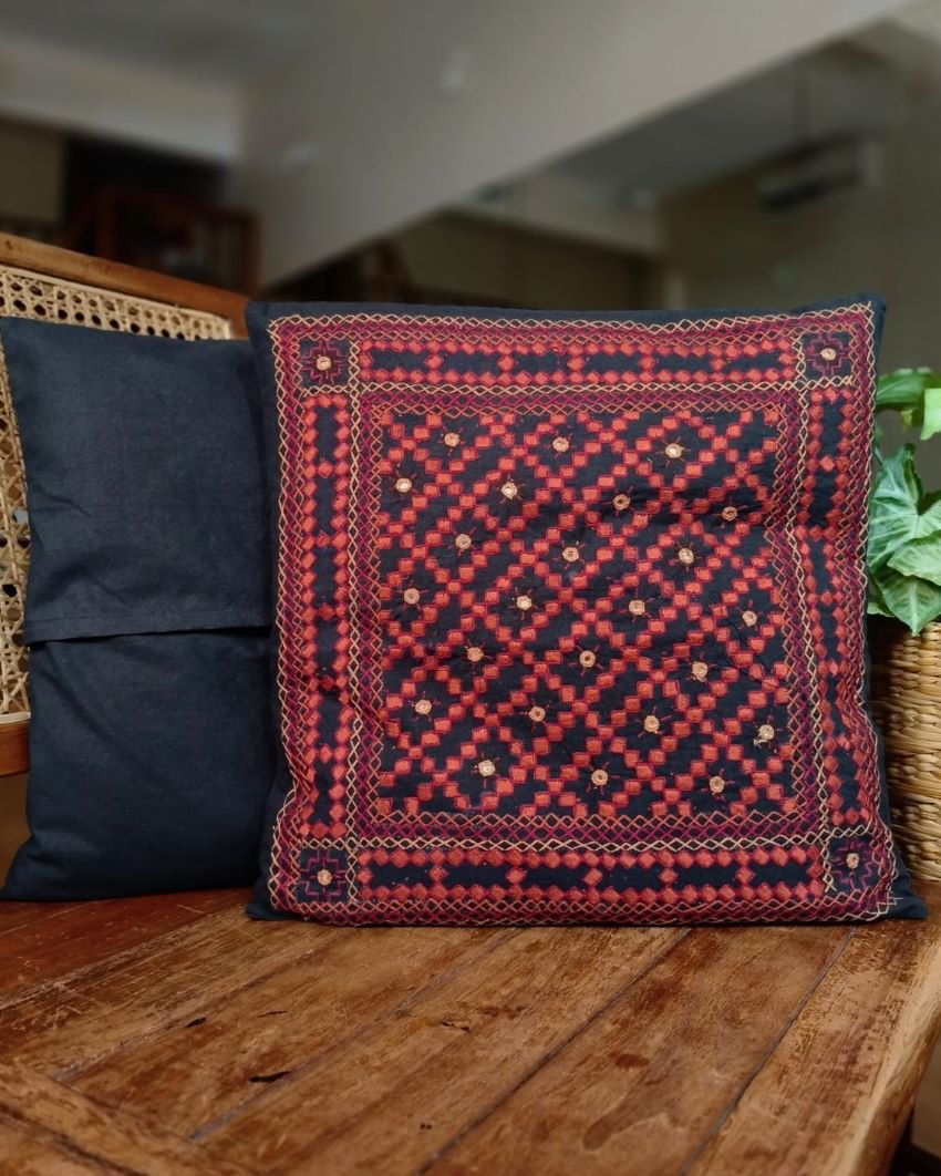 Barmer Embroidered Cushion Cover Set - (BECC0002) - Image 4