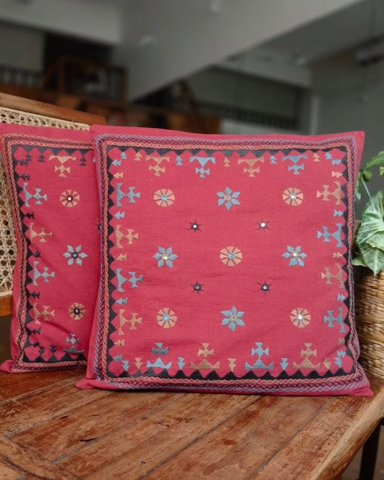 Barmer Embroidered Cushion Cover Set - (BECC0004) - Image 2