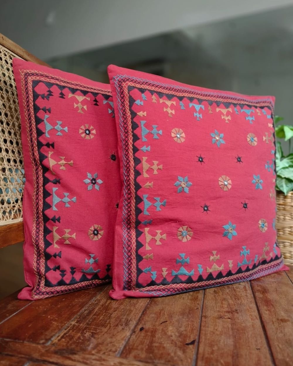 Barmer Embroidered Cushion Cover Set - (BECC0004)