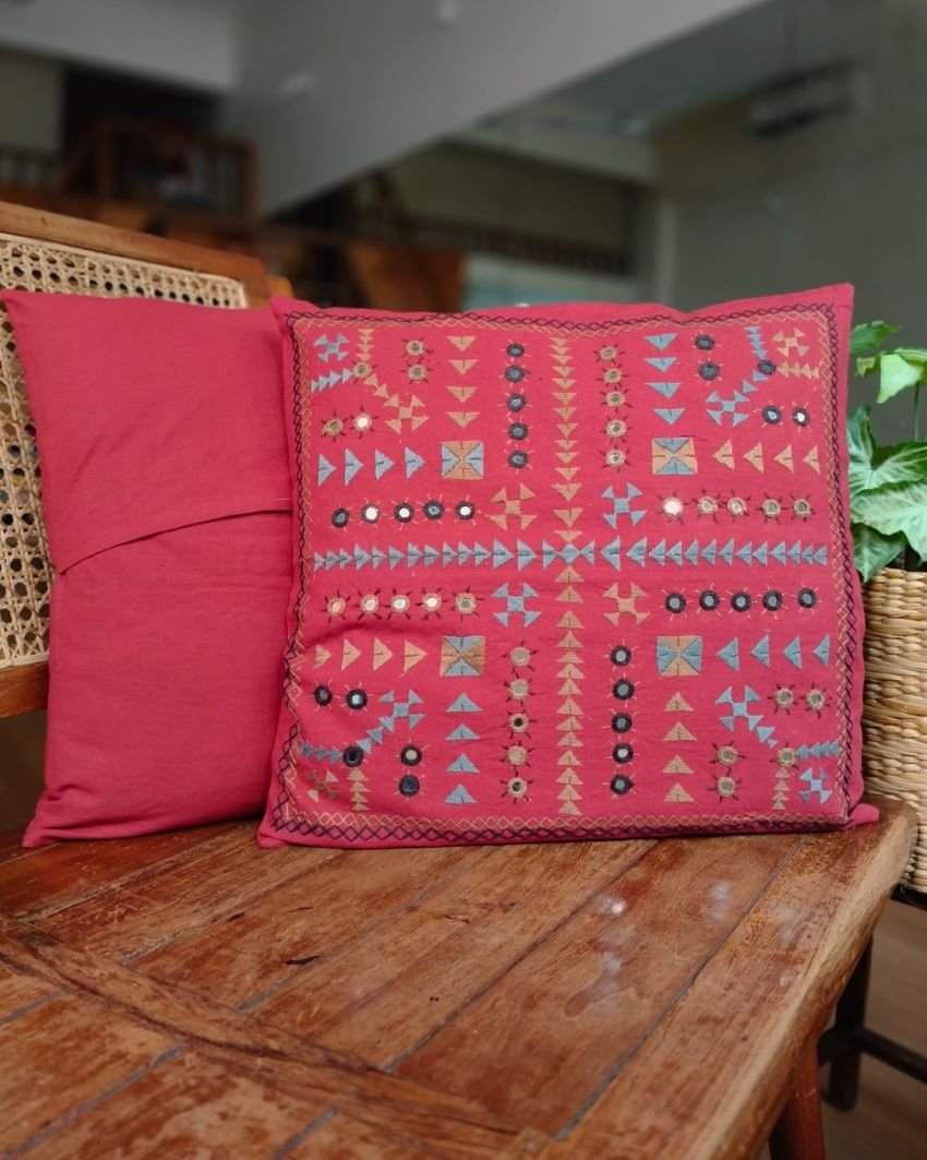 Barmer Embroidered Cushion Cover Set - (BECC0005) - Image 4