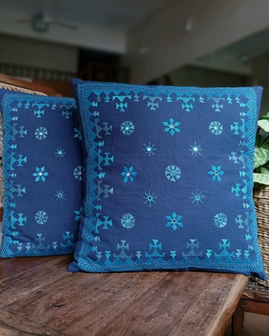 Barmer Embroidered Cushion Cover Set - (BECC0006) - Image 2