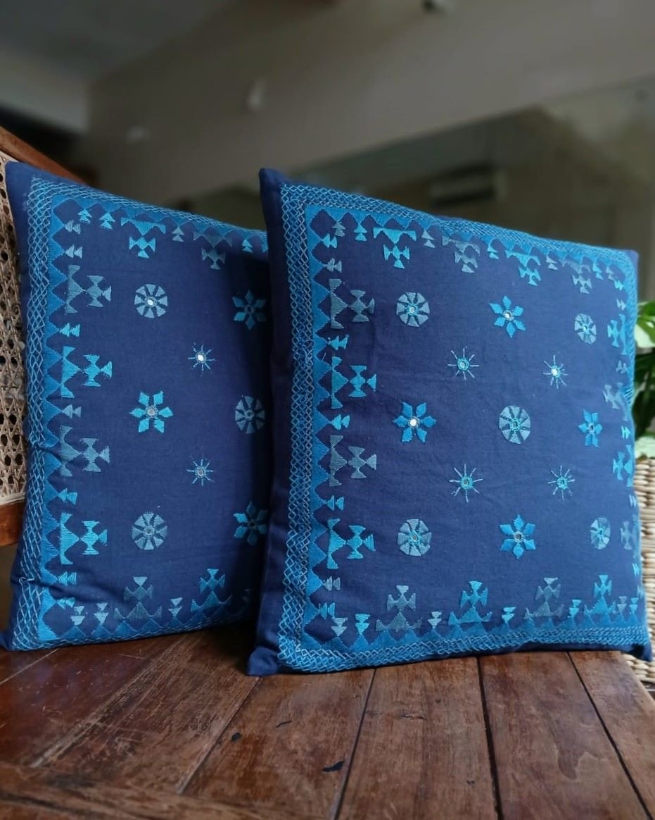 Barmer Embroidered Cushion Cover Set - (BECC0006)