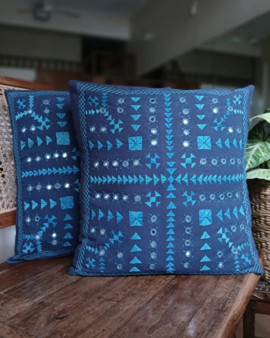 Barmer Embroidered Cushion Cover Set - (BECC0007) - Image 2