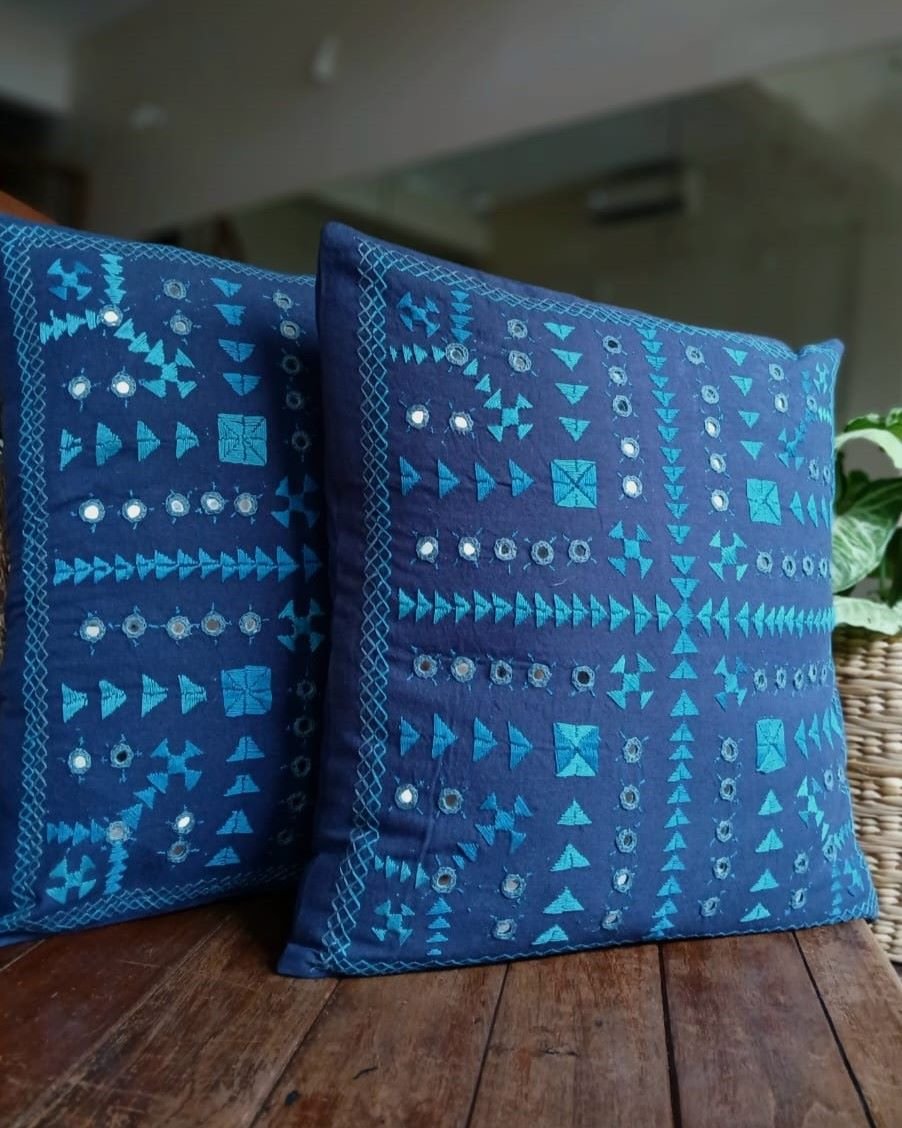 Barmer Embroidered Cushion Cover Set - (BECC0007)