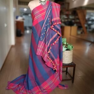 Bhujodi Saree handwoven in Kala Cotton – (BHUJ0090)