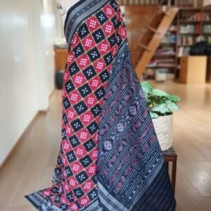Pasapalli Double Ikat Sambalpuri cotton saree – (SFSC0002)