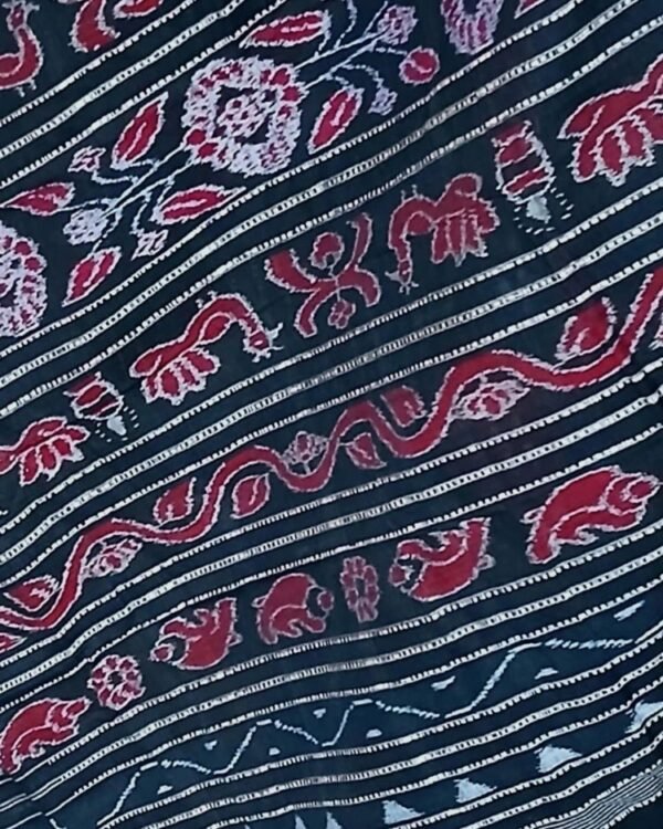 Pasapalli Double Ikat Sambalpuri cotton saree – (SFSC0002) - Image 4