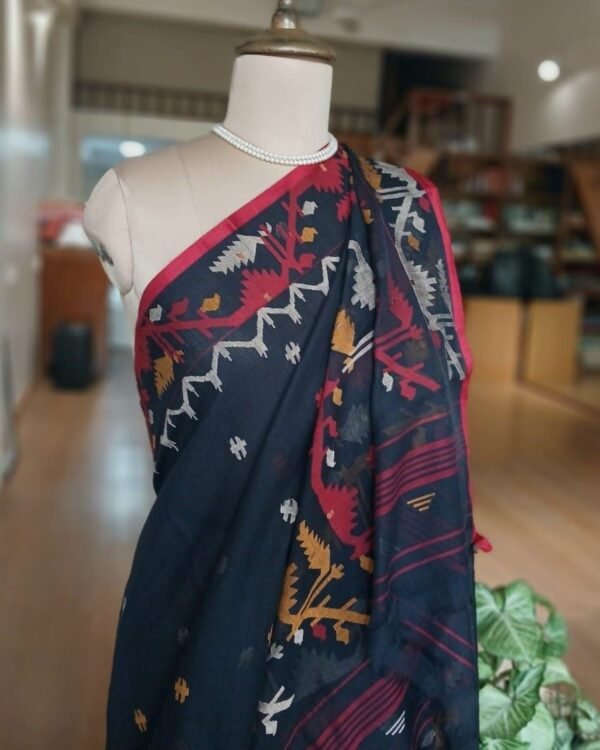 Handweave Jamdani Cotton Saree – (JCHS1046)