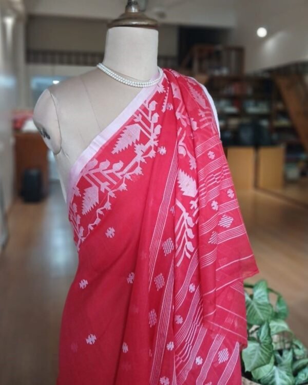 Handweave Jamdani Cotton Saree – (JCHS1047)