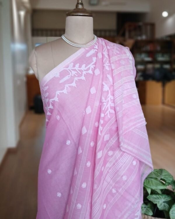 Handweave Jamdani Cotton Saree – (JCHS1049)