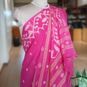 Handweave Jamdani Cotton Saree – (JCHS1045)