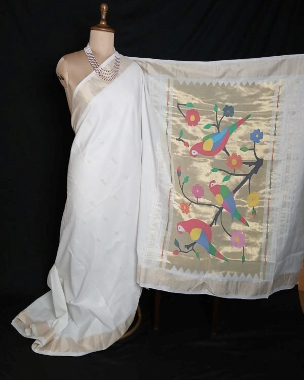 Hastapadar Paithani Handloom in cotton – (HPHS0006) - Image 2