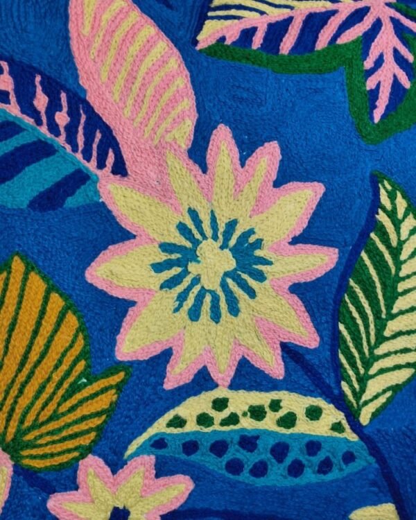 Crewel embroidered Chinar Motif Cushion Covers – (CCMC0016) - Image 4