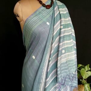 Ahimsa Eri Silk saree from Sualkuchi in Assam - (AESS0006)