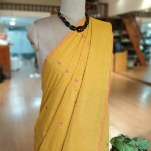 Handwoven Jamdani Butta Cotton Saree from Srikakulam - (JBCS0001)
