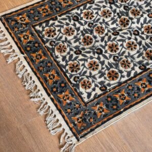 Kalamkari Dhurrie from Warangal (2 x 6 ft) – (NWKD1024)