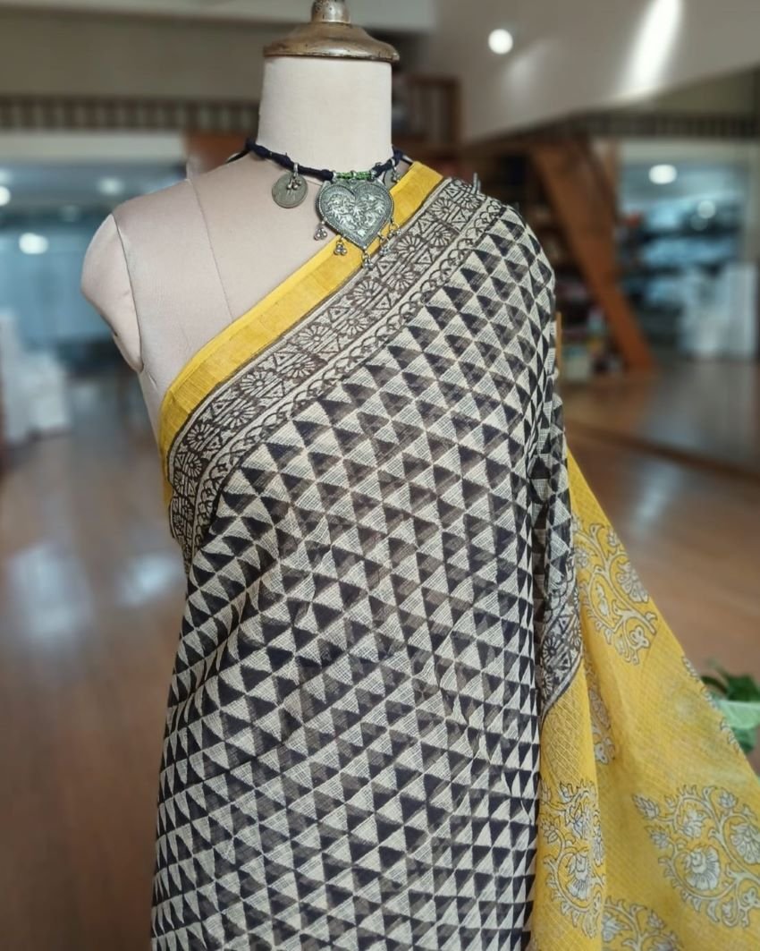 Kota Doria Cotton Saree – (KDCS1030) - Image 3