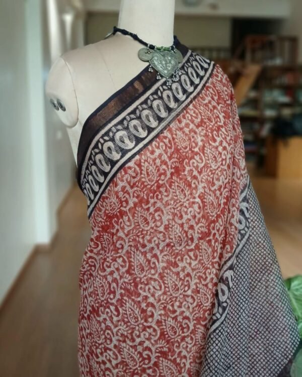 Kota Doria Cotton Saree – (KDCS1021) - Image 3
