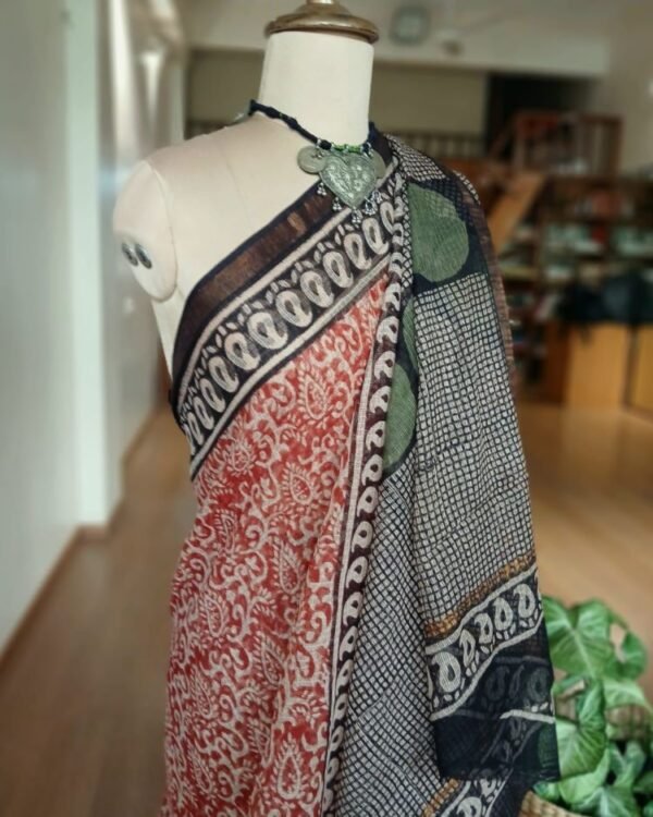 Kota Doria Cotton Saree – (KDCS1021) - Image 6