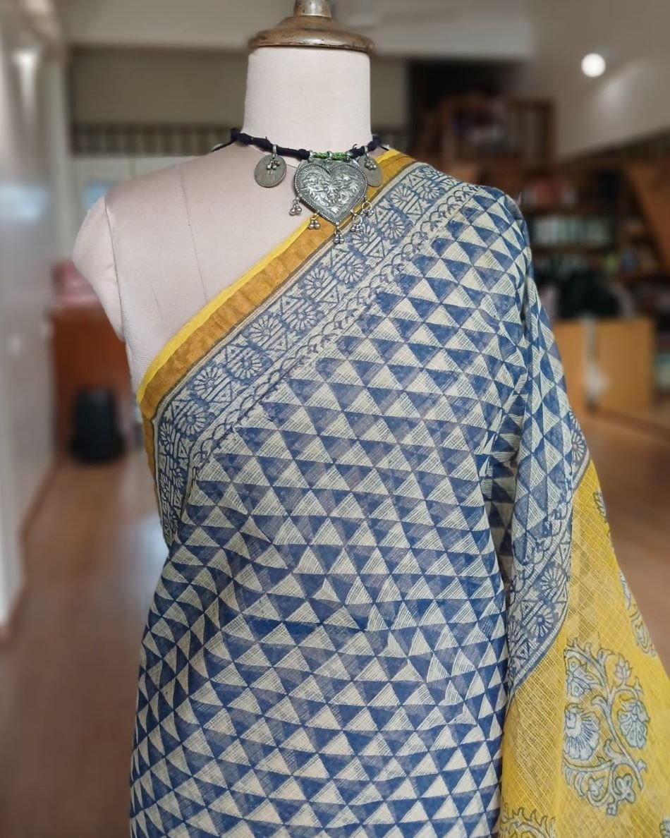 Kota Doria Cotton Saree – (KDCS1031) - Image 3